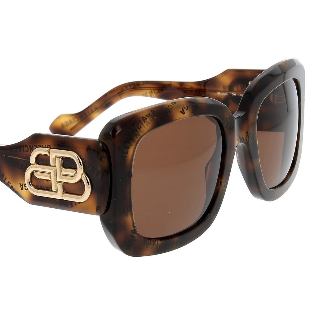 BALENCIAGA Havana Square Sunglasses
